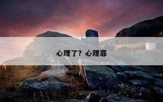 心理了？心理罪