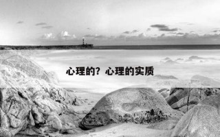 心理的？心理的實質(zhì)